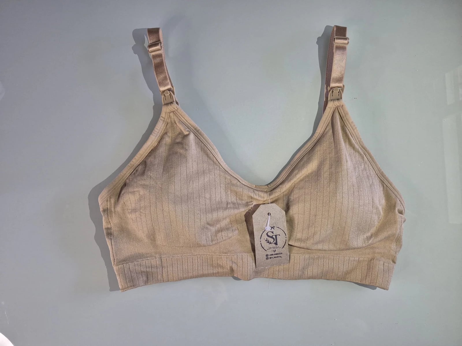 Sostén maternal en microfibra - Beige