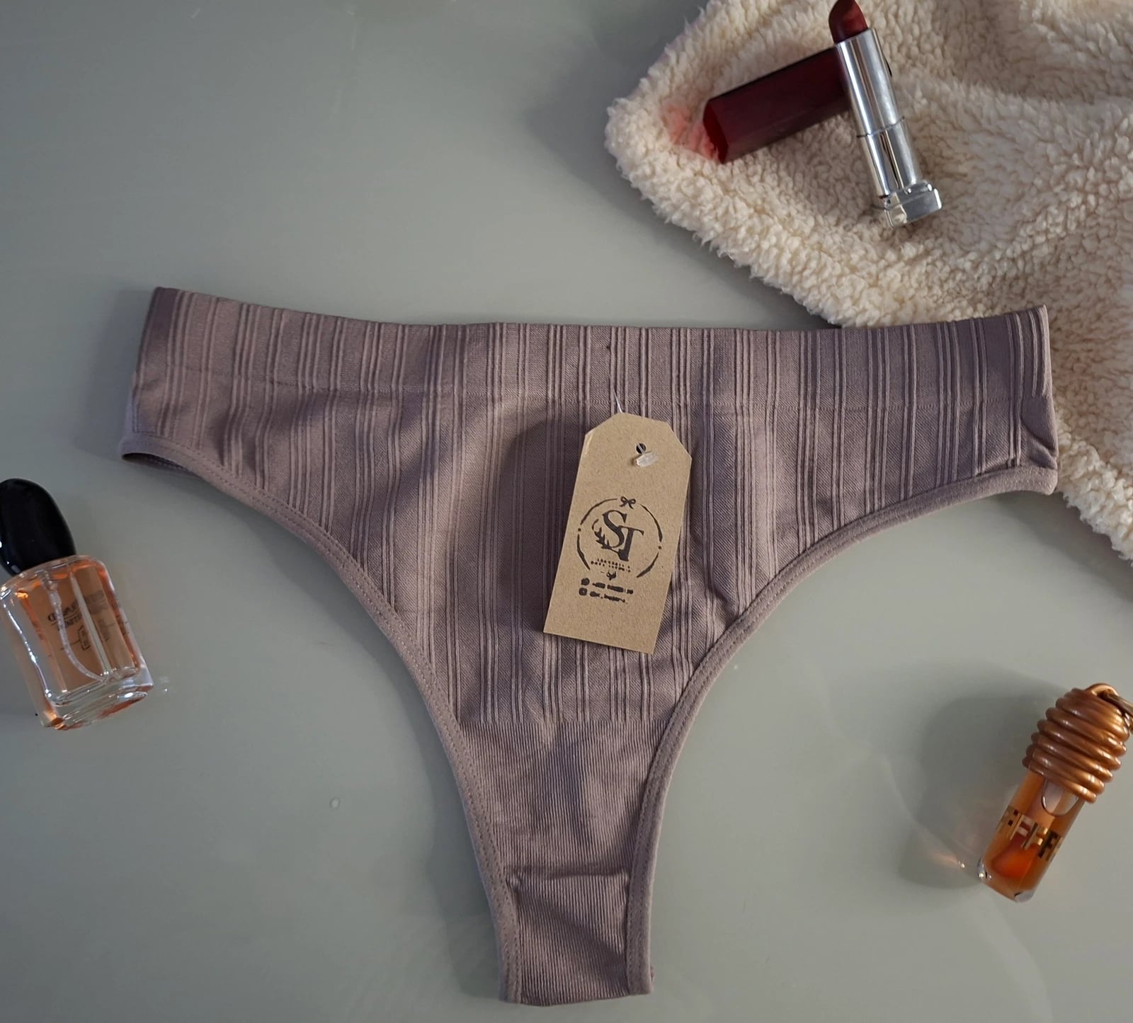Colaless en microfibra plus size - Gris