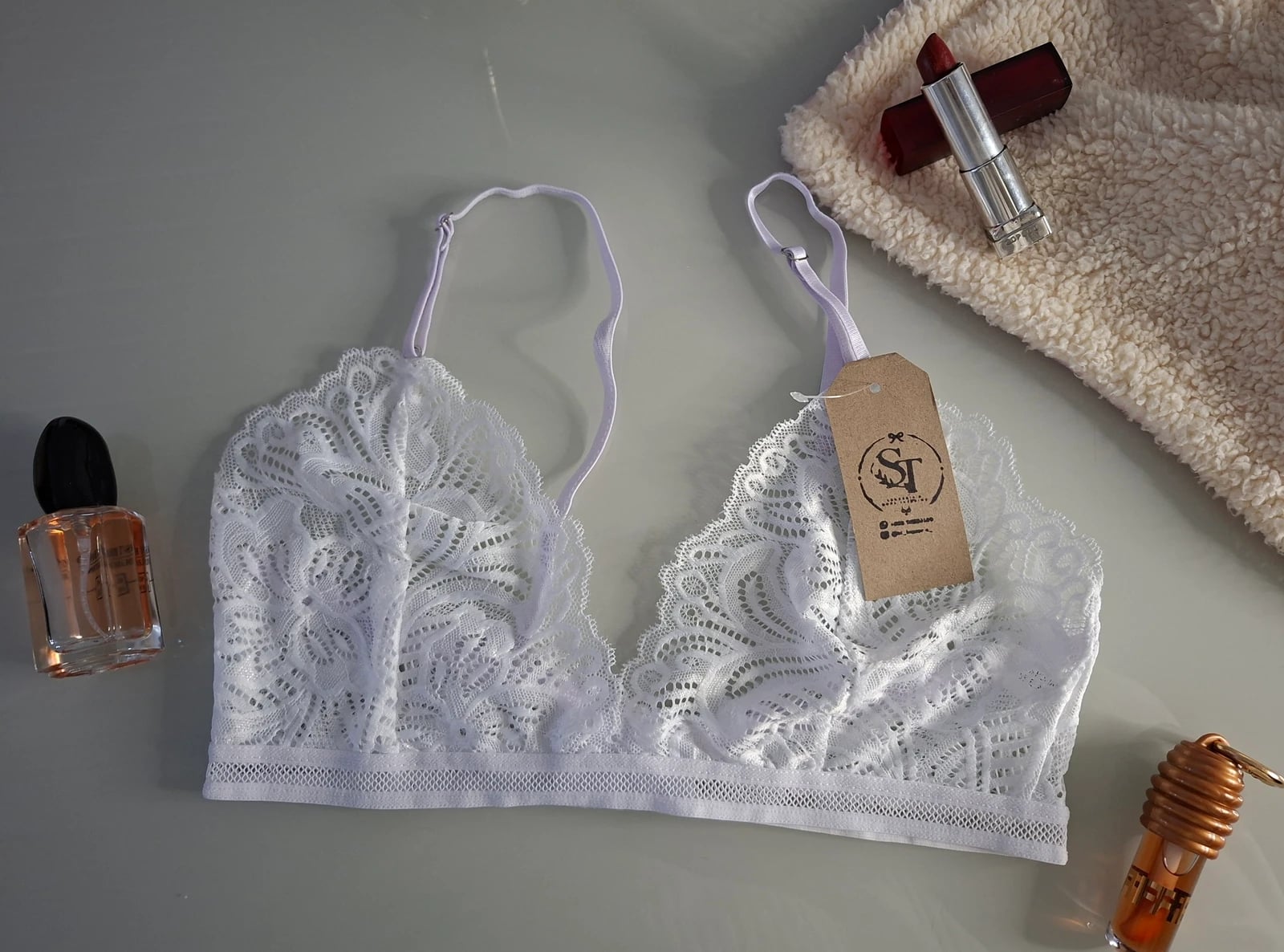 Bralette en encaje - Blanco