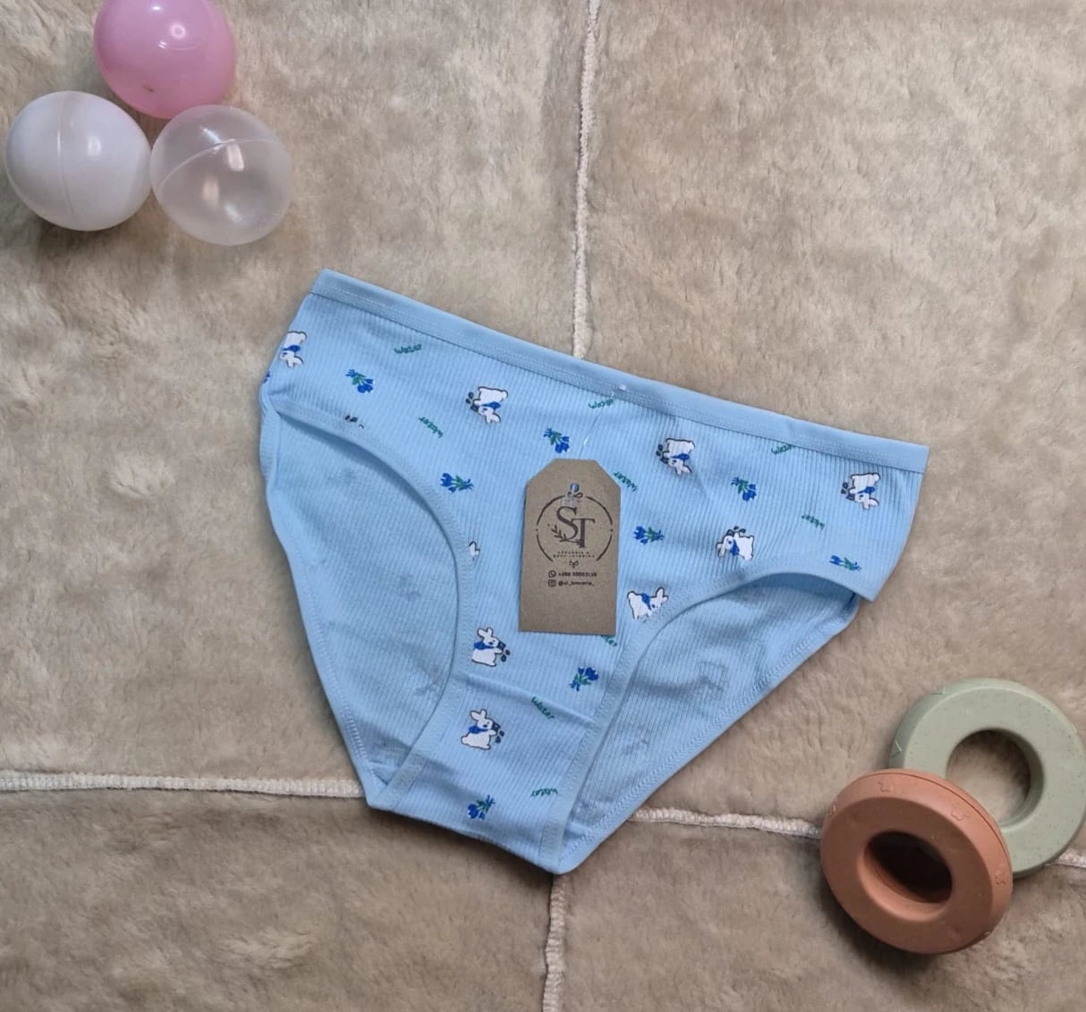 Bombacha infantil 001 - Celeste