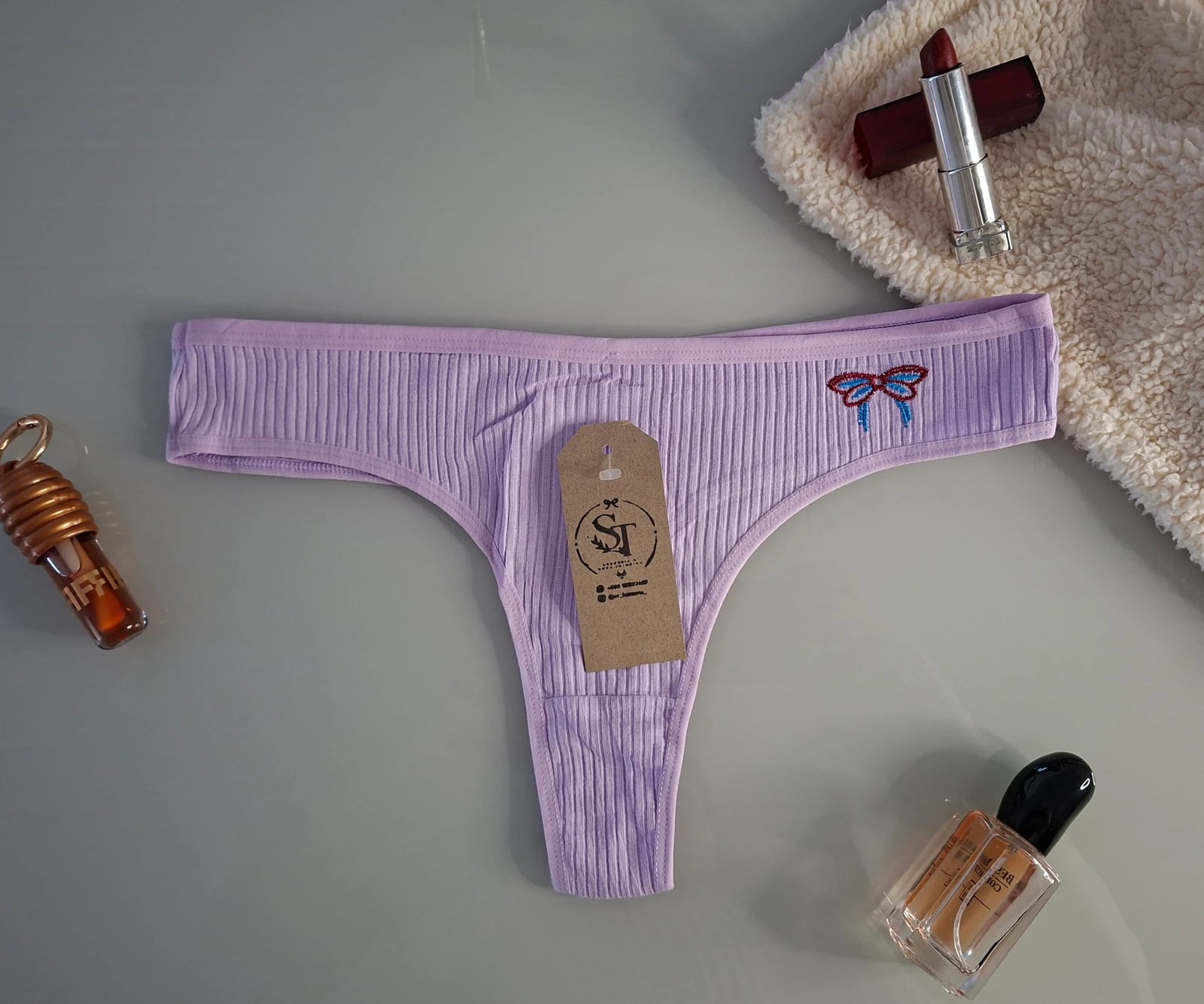 Colaless en algodón plus size - Lila