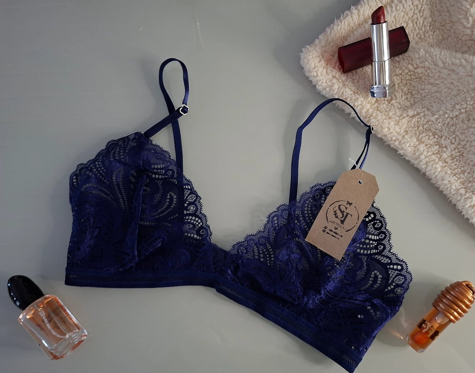 Bralette en encaje - Azul Francia