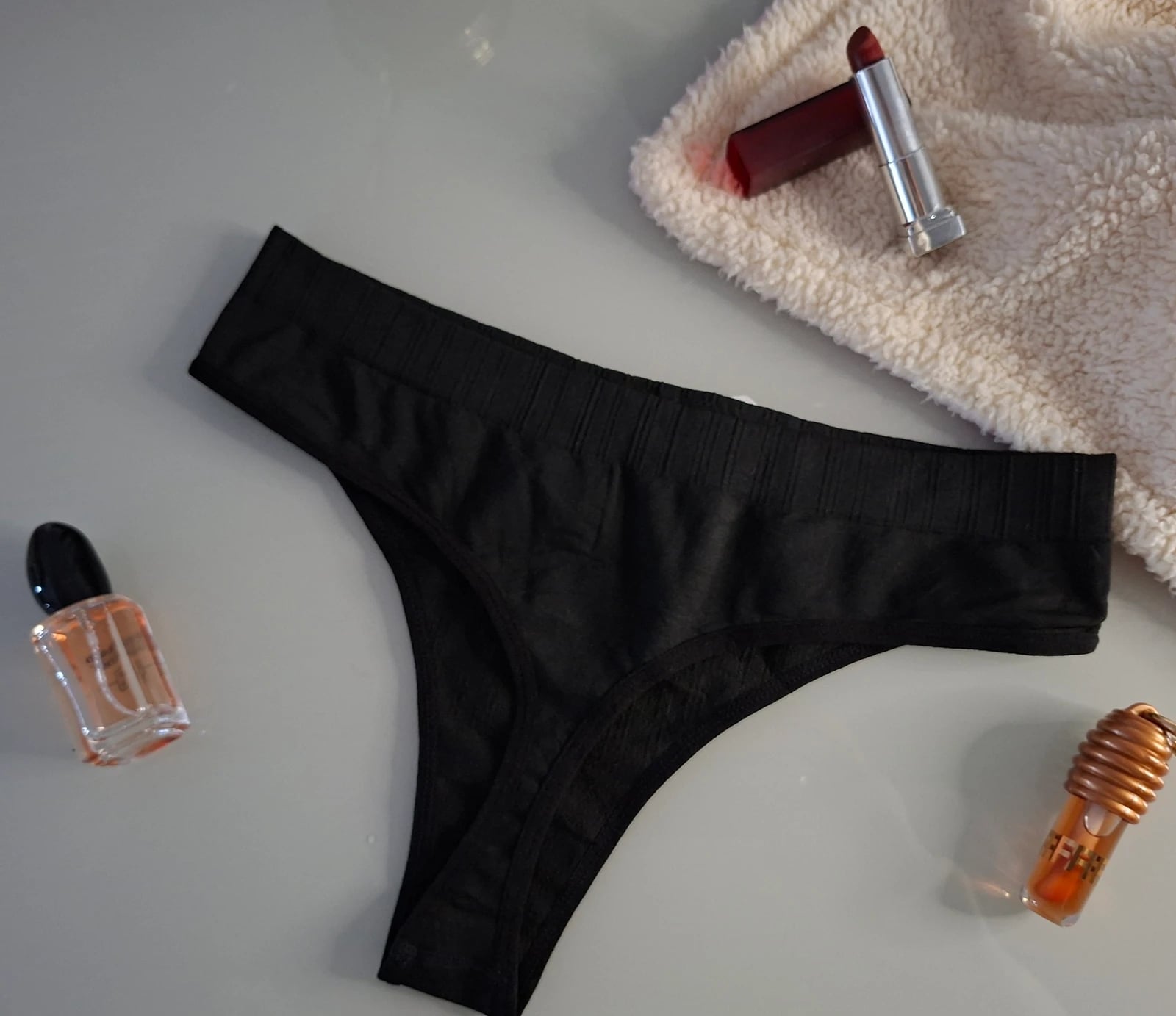 Colaless en microfibra plus size - Negra