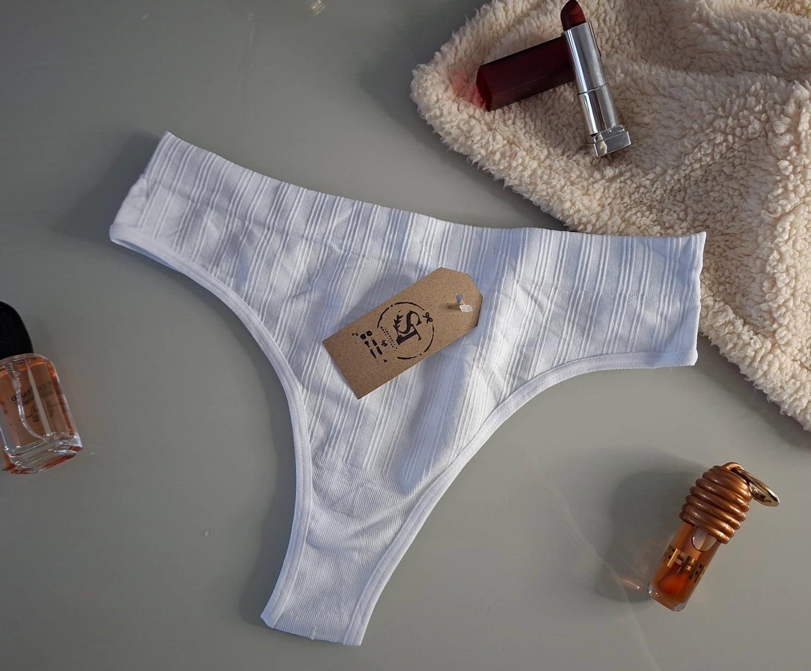 Colaless en microfibra plus size - Blanca